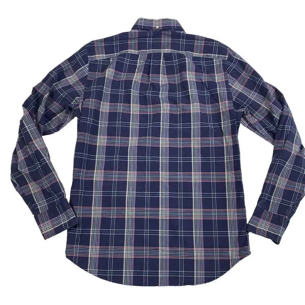 J. Crew Men's Shirt‎ Size Small Tartan Plaid Long Sleeve Button Front Collared